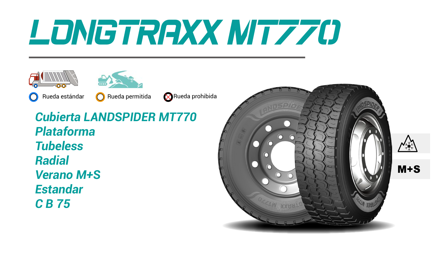 Neumático Landspider MT770